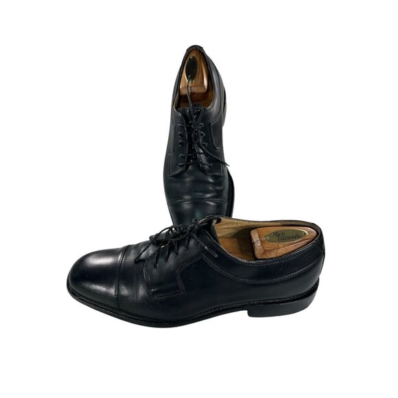 Bostonian Crown Windsor Size 7.5 M Black Mens Dress Lace Cap Toe Shoes - Picture 1 of 9